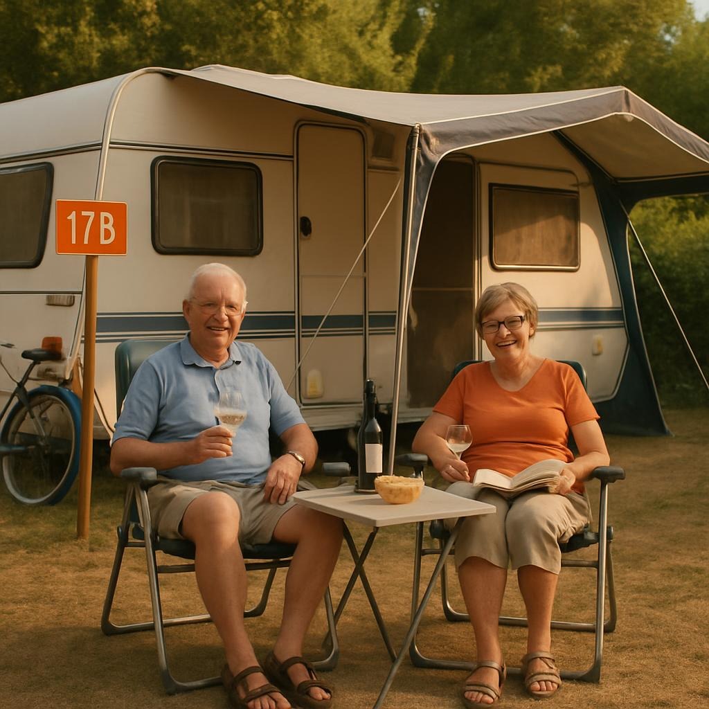 Elke camping heeft ze. Ze staan altijd op plek 17B, “want daar heb je ’s ochtends net even die zon op de voortent”. Ze kennen de eigenaar van de camping bij naam, weten precies wanneer het septic tank-mannetje komt en hebben voor elk ander kampeertype een bijnaam.