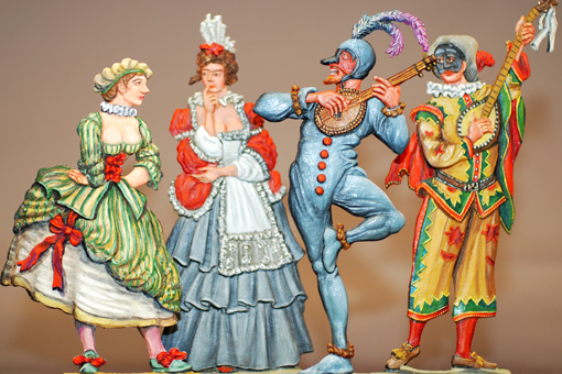 Tinnen figuren van het tinnen figuren museum