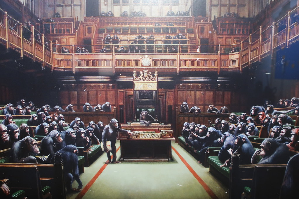 Banksy Devolved Parliament het duurste werk van Banksy