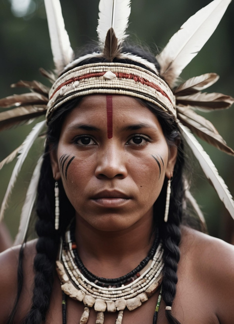 Een prachtige jonge indiaan