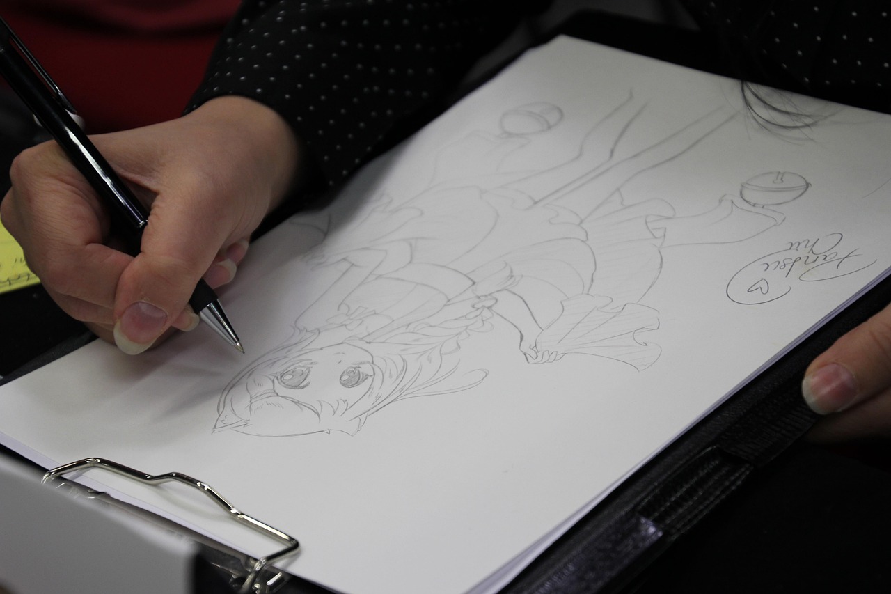 Het tekenen van een Manga figuur