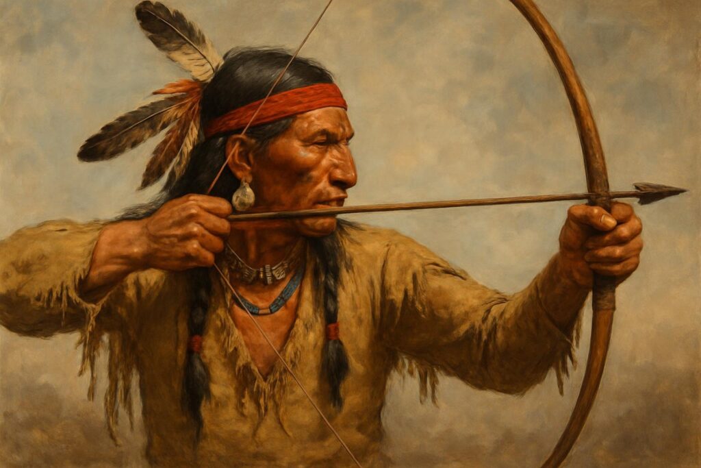 Indiaan met pijl en boog