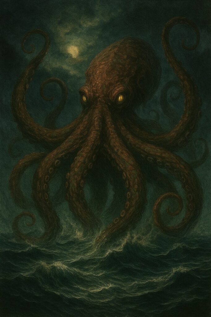 Kraken de enorme octopus
