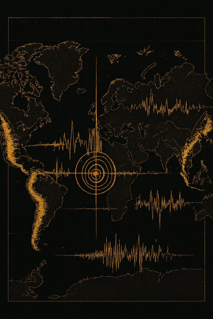 Een seismografische kaart