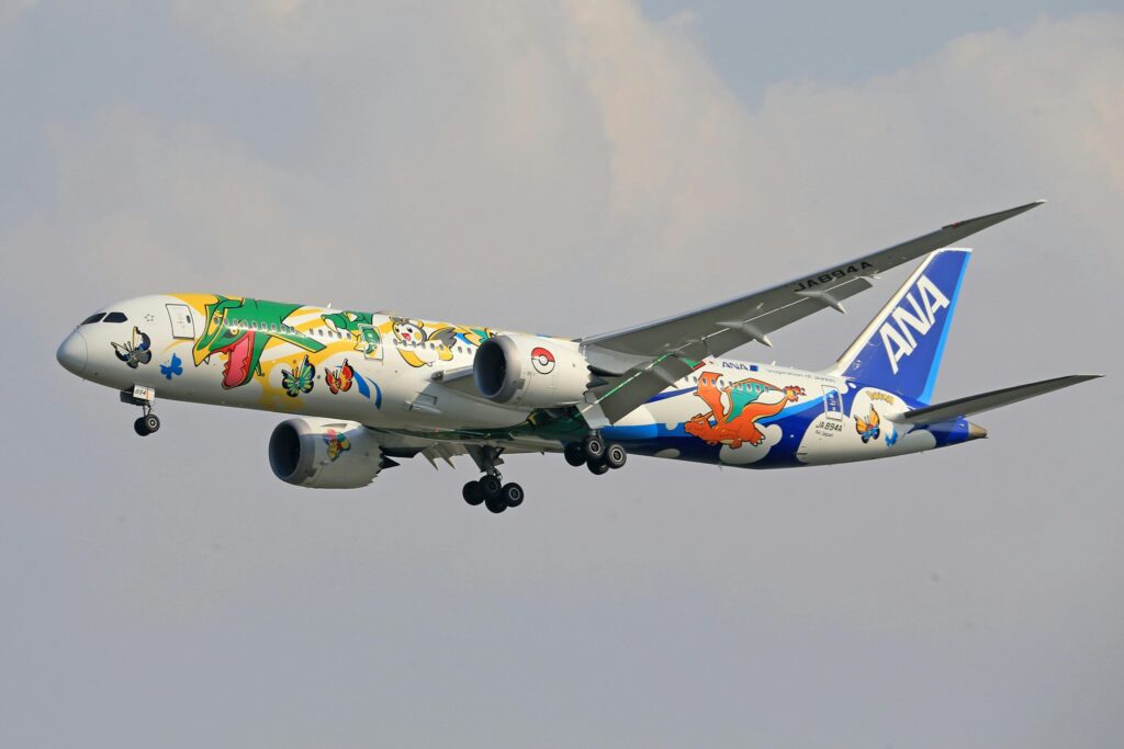 Een Pokémon vliegtuig